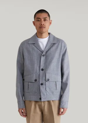 Alserio bomber jacket in gray blue