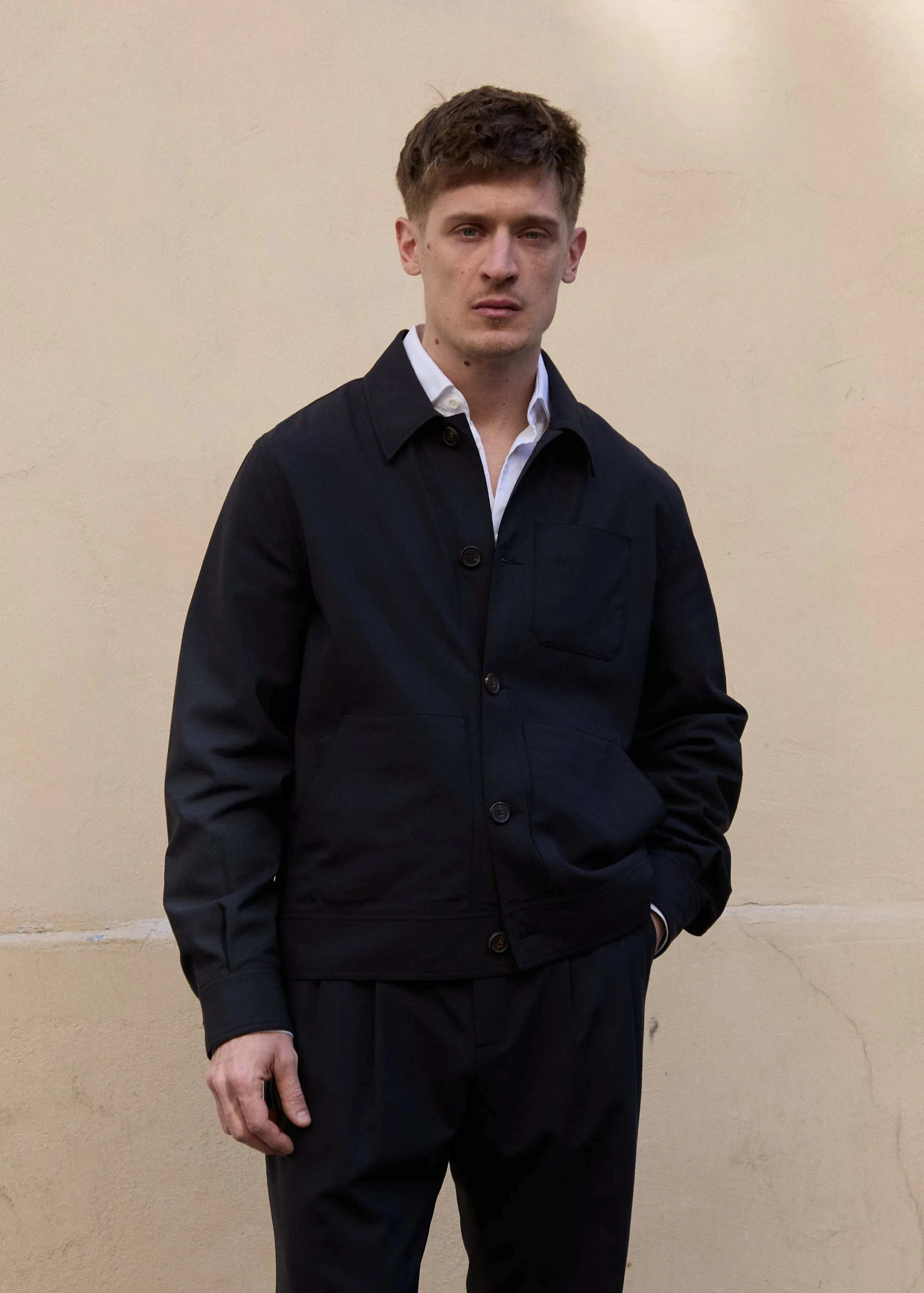 Bergame jacket in charcoal