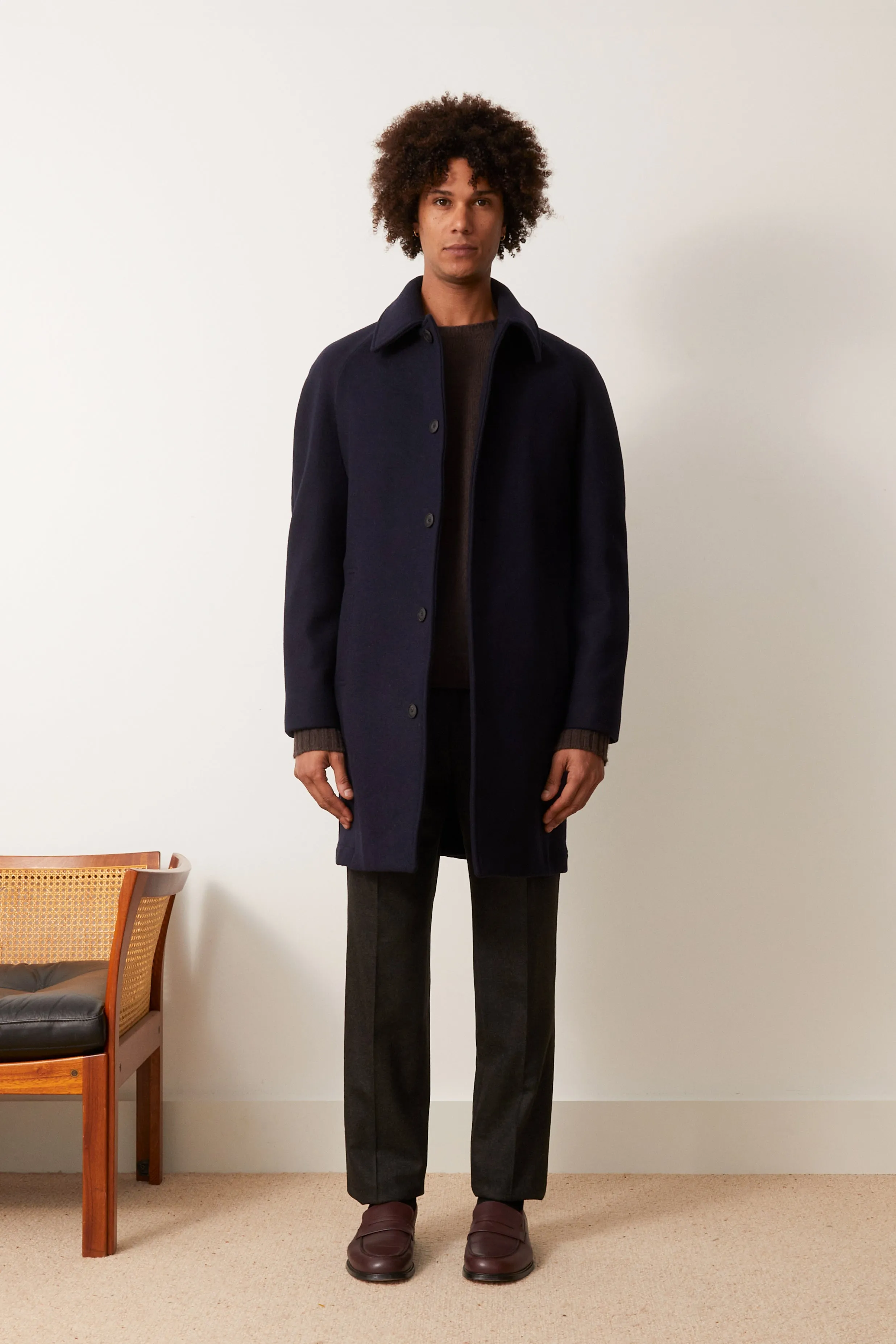 Bolsano coat in navy