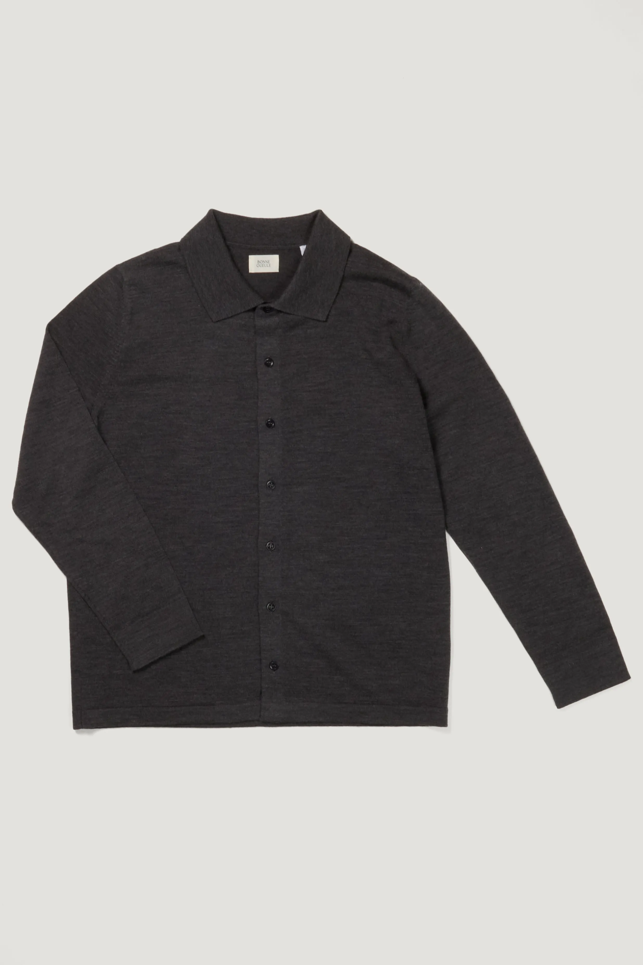 Bomera cardigan in charcoal