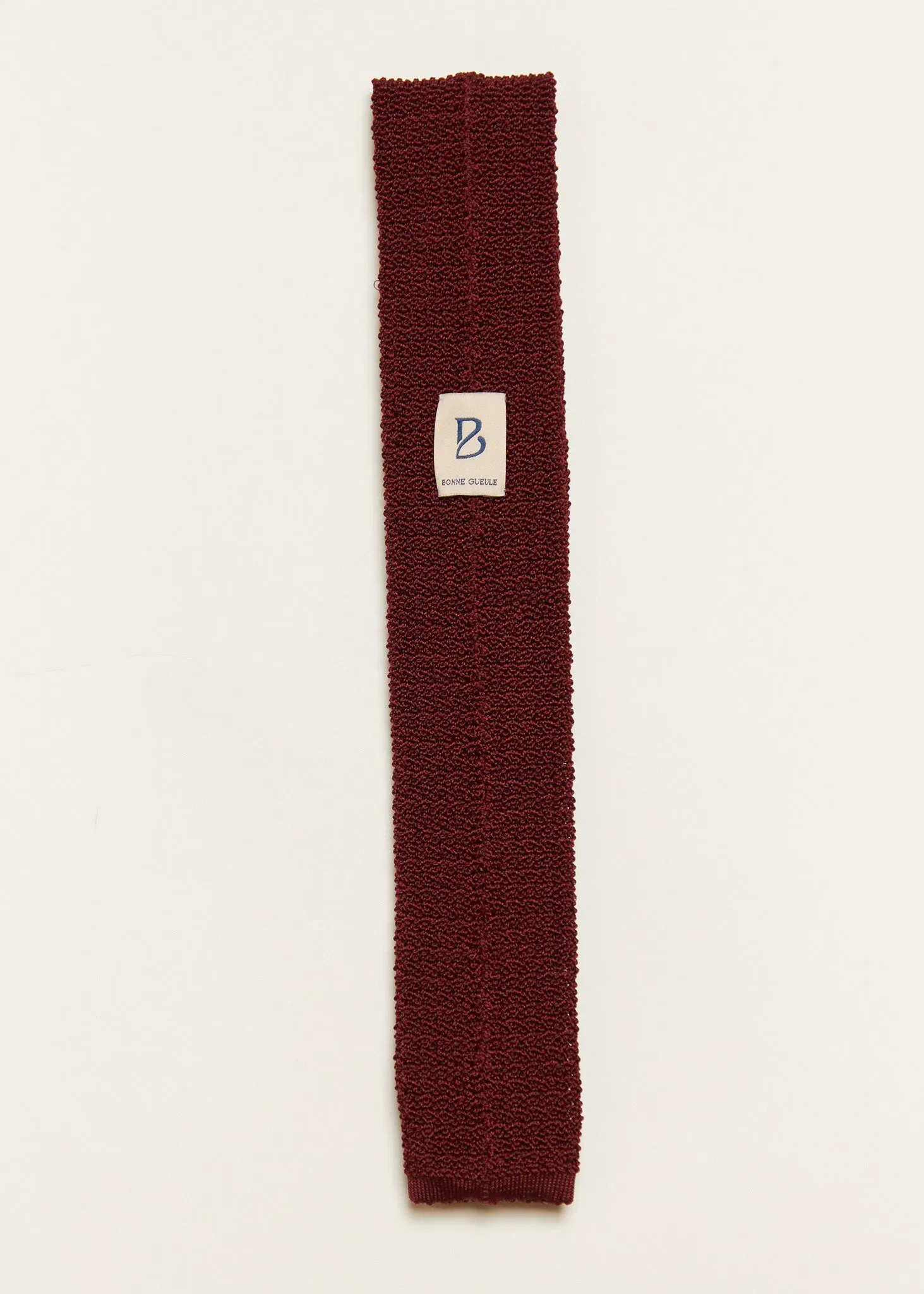 Crispy tie in burgundy 