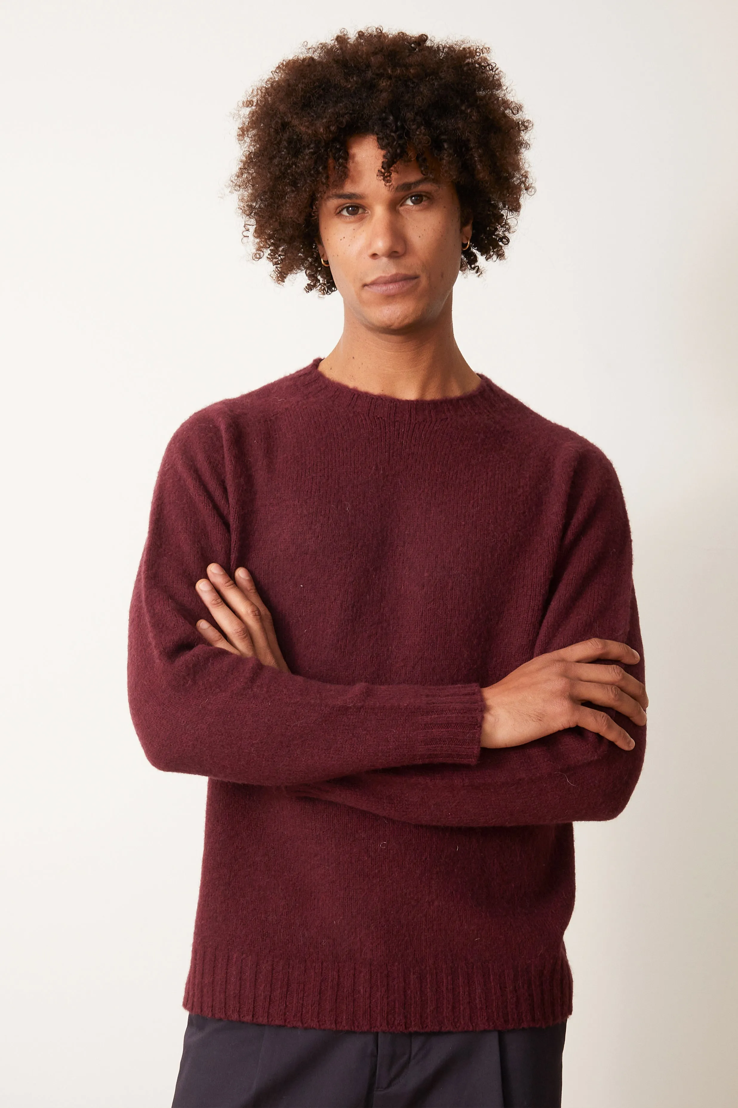 John sweater in burgundy
