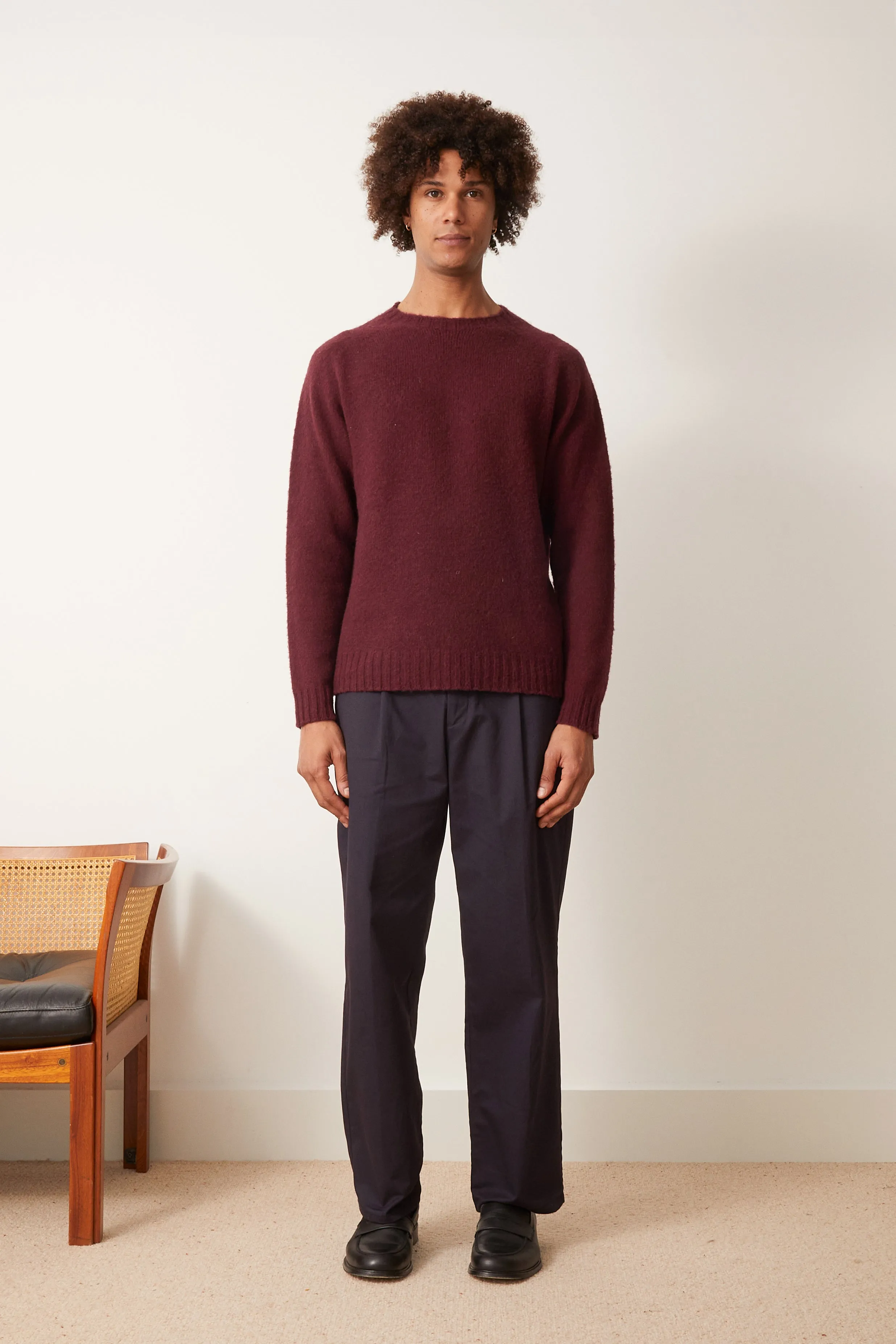 John sweater in burgundy
