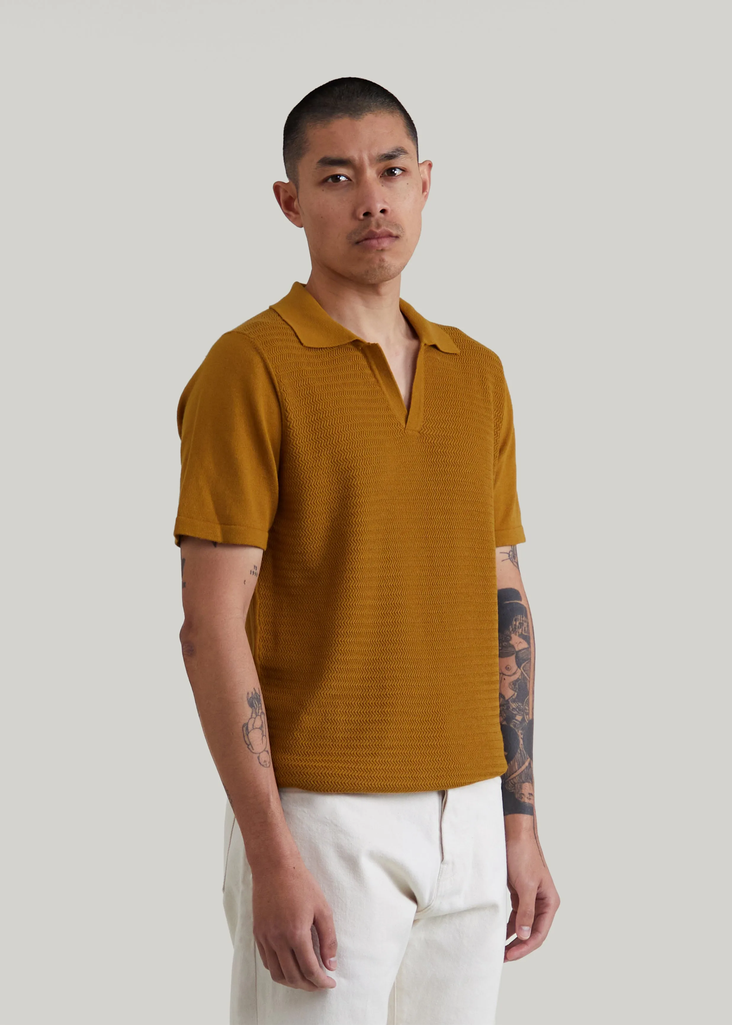 Numana polo shirt in honey
