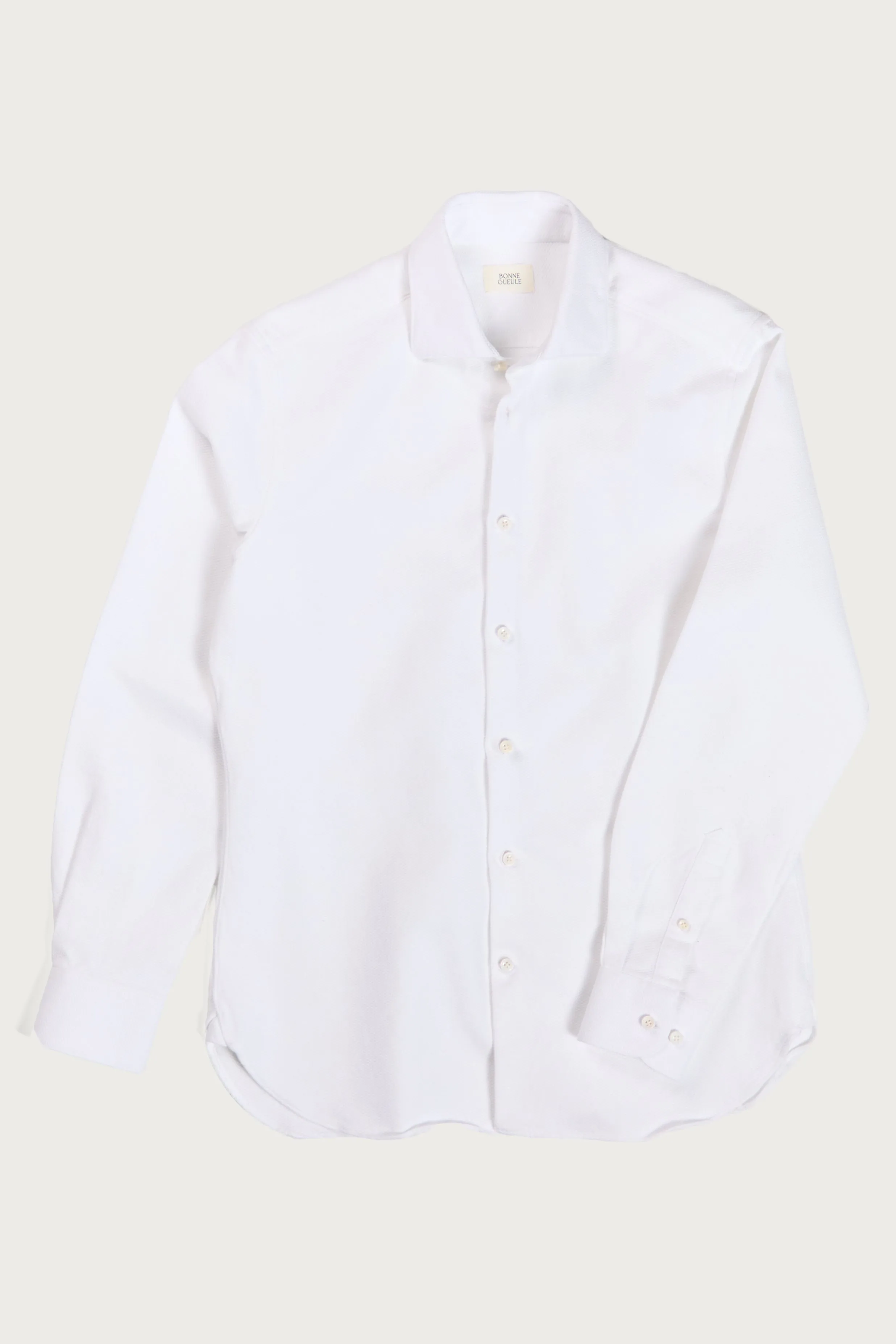 Volpaia shirt in white cotton piqué